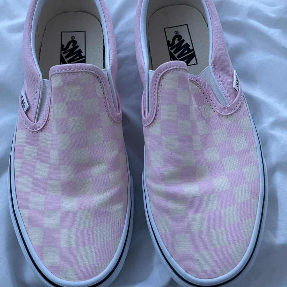 Pink Checkered Vans